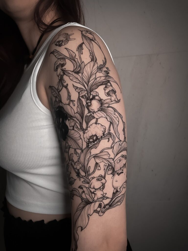 Cover-up de tatuaje profesional en Dida Tattoo Elche