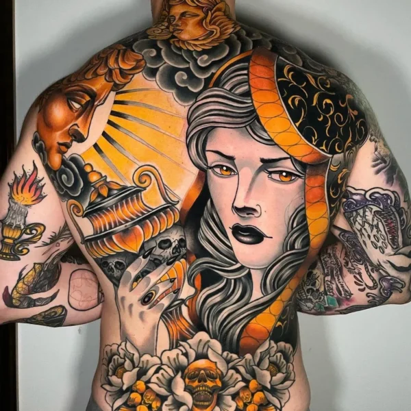 Tatuaje japones por Luan en Dida Tattoo Elche