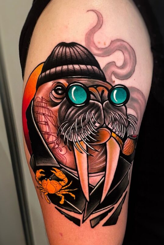 Tatuaje blackwork por Luan en Dida Tattoo Elche