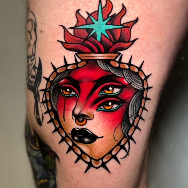 Tatuaje neotradicional por Luan en Dida Tattoo Elche