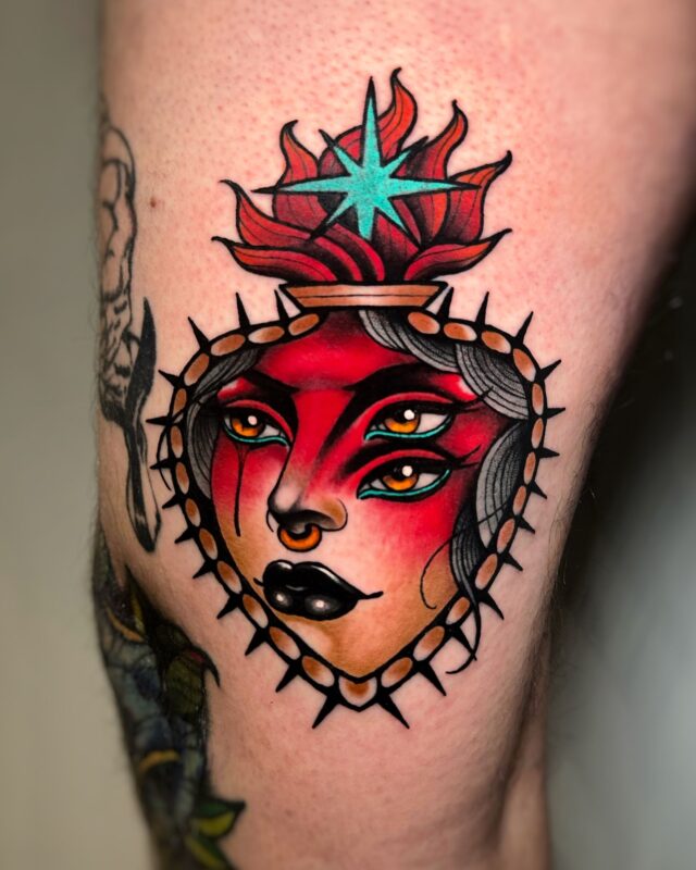 Tatuaje neotradicional por Luan en Dida Tattoo Elche